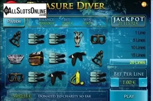 Game Workflow screen. Treasure Diver (PAF) from PAF