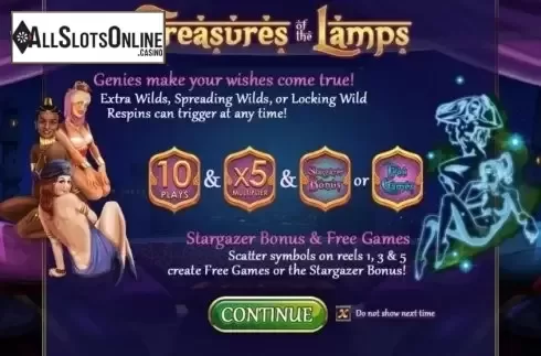 Into. Treasures of the Lamps from Playtech