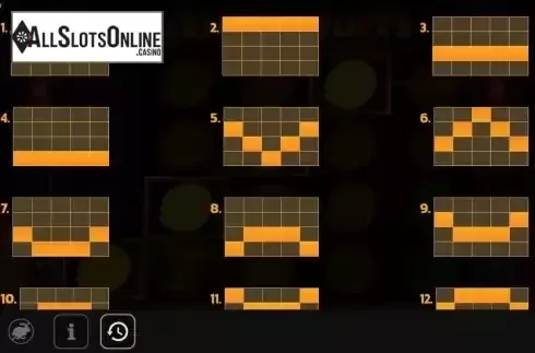Paylines screen