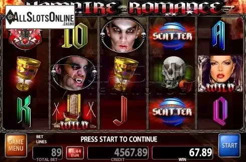 Screen4. Vampire Romance from Casino Technology
