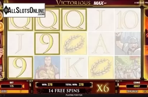 Free Spins 2. Victorious MAX from NetEnt