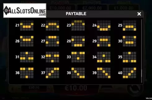 Paylines screen 2