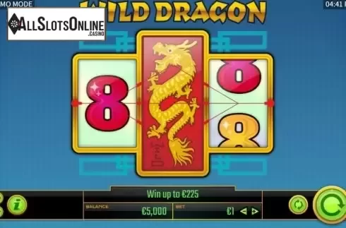 Reel Screen. Wild Dragon (Golden Hero) from Golden Hero