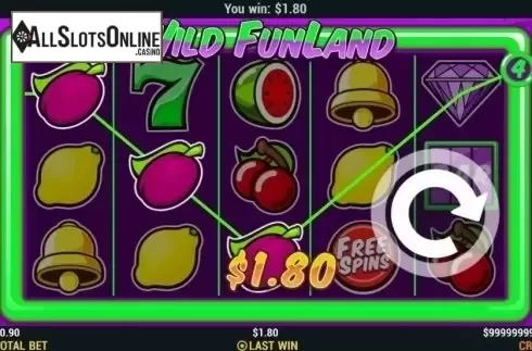 Win Screen. Wild Funland from Slot Factory