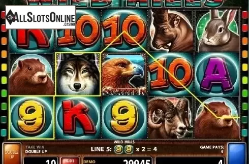 Screen 2. Wild Hills from Casino Technology