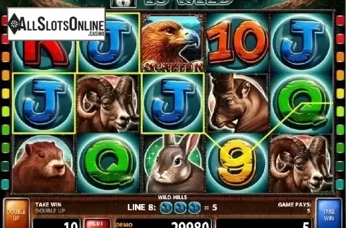 Screen 1. Wild Hills from Casino Technology