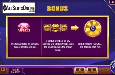 Special symbols screen