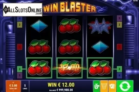 Win Screen 1. Win Blaster from Gamomat