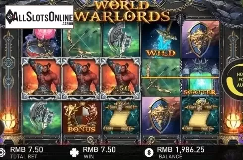 Screen 2. World of Warlords from GamePlay