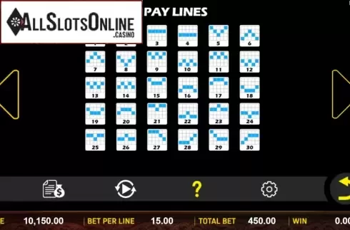 Paytable. Xiao Mi Mi from Aspect Gaming