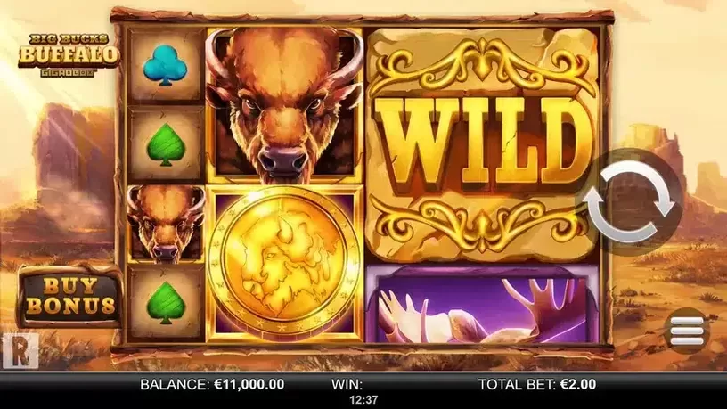 Big Bucks Buffalo Gigablox slot screenshot 