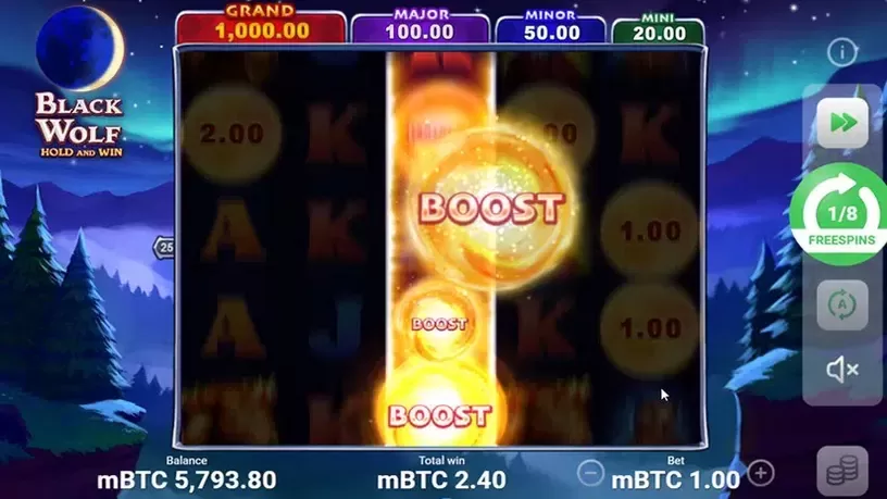 Black Wolf Hold and Win slot screenshot 1
