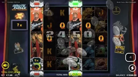 Brute Force Alien Onslaught slot screenshot 5