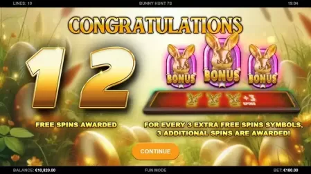 Bunny Hunt 7s slot screenshot 2