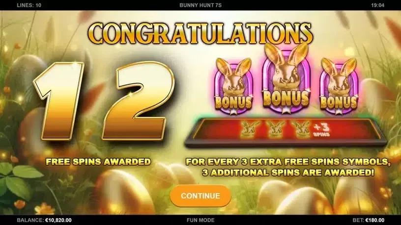 Bunny Hunt 7s slot screenshot 2