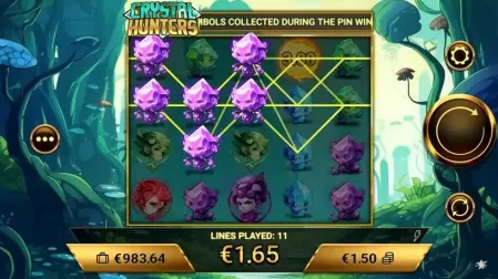 Crystal Hunters slot screenshot 2