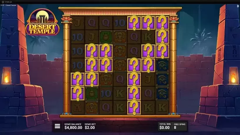 Desert Temple slot screenshot 3
