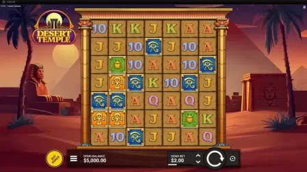 Desert Temple slot screenshot 1