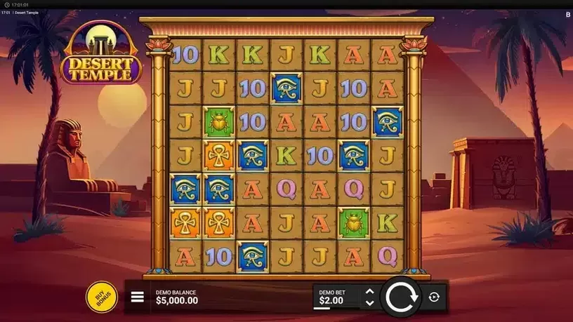 Desert Temple slot screenshot 1