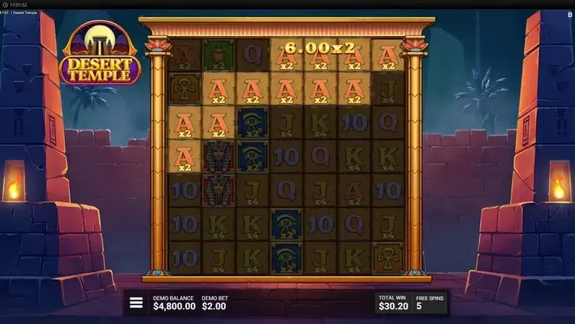 Desert Temple slot screenshot 5