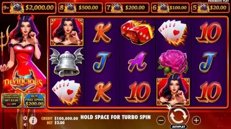 Devilicious slot screenshot 1