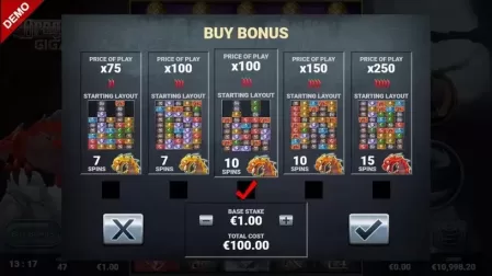Dragon Lore Gigarise slot screenshot 3