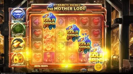Dynamite Riches The Mother Lode slot screenshot 2