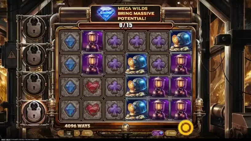 Dynamite Riches The Mother Lode slot screenshot 