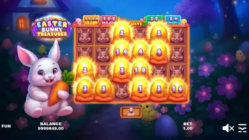 Easter Bunny Treasures slot screenshot 5