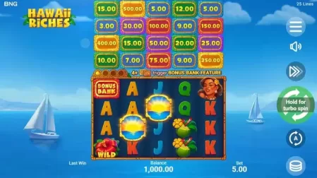 Hawaii Riches slot screenshot 1