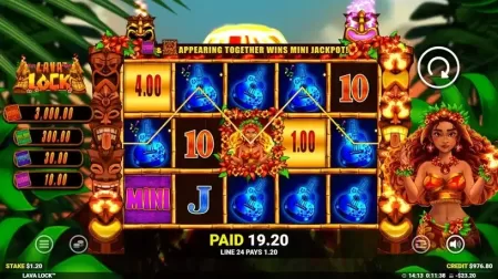 Lava Lock slot screenshot 1