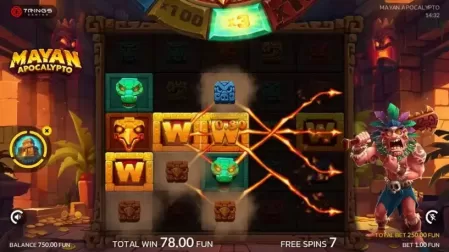 Mayan Apocalypto slot screenshot 5