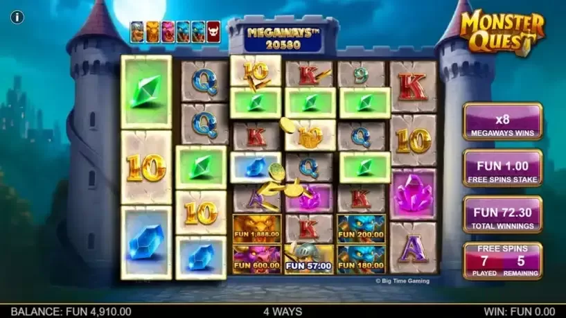 Monster Quest slot screenshot 