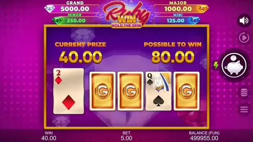Ruby Win: Hold the Spin slot screenshot 4