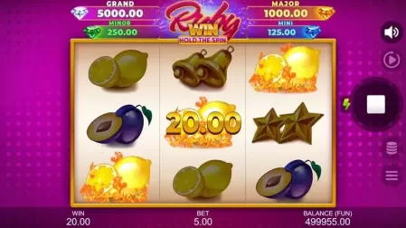 Ruby Win: Hold the Spin slot screenshot 3
