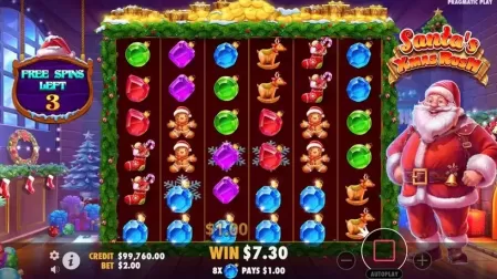 Santa's Xmas Rush slot screenshot 5