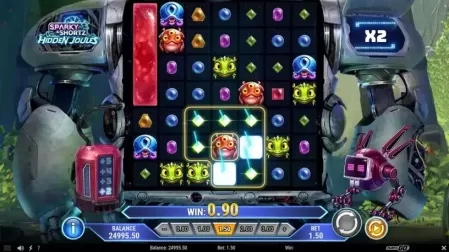 Sparky and Shortz Hidden Joules slot screenshot 2