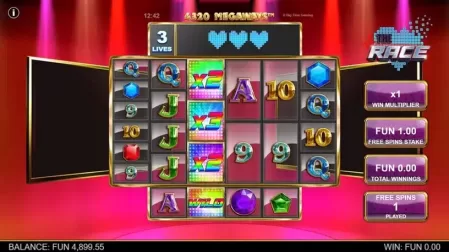 The Race Megaways slot screenshot 5