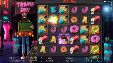 Tramp Day slot screenshot 3