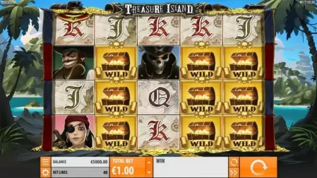 Treasure Island slot screenshot 1