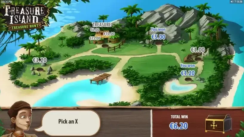 Treasure Island slot screenshot 