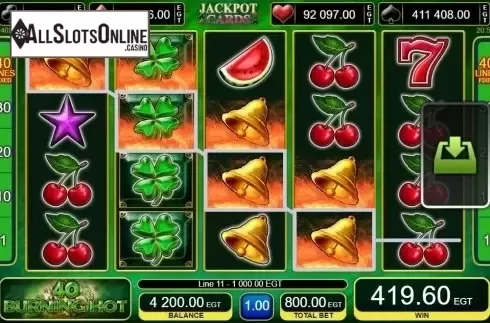Win Screen . 40 Burning Hot from EGT