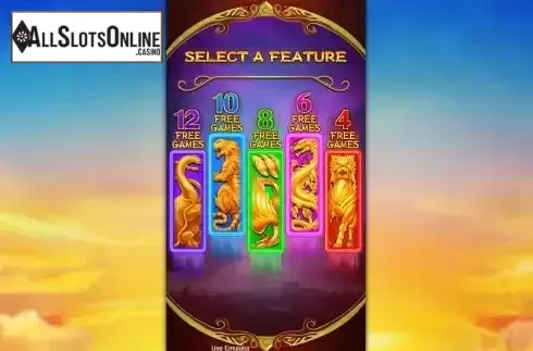 Free Spins screen