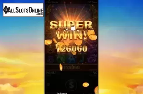 Super Win screen