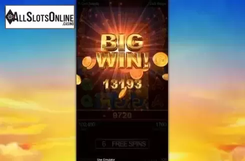 Big Win screen