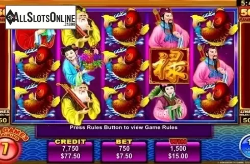 Free Spins. 8 Immortals from Ainsworth
