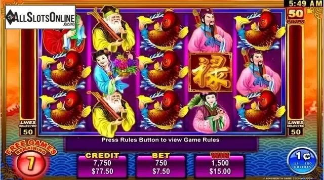 Free Spins. 8 Immortals from Ainsworth