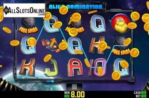Win Screen. Alien Domination from World Match