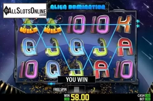 Win Screen 2. Alien Domination from World Match