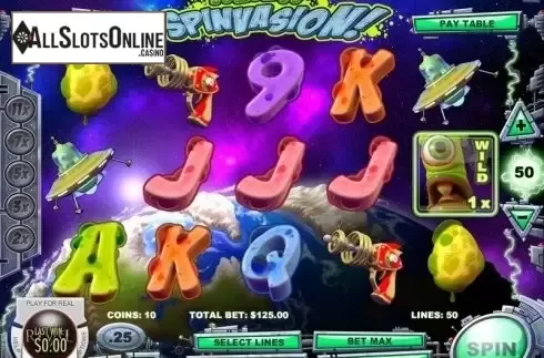 Screen 2. Alien Spinvasion! from Rival Gaming